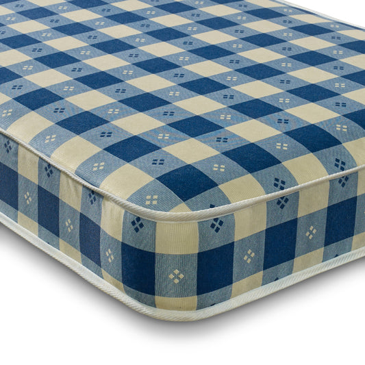 6.5" Deep Checked Print Luxury Budget Kids Spring Mattress